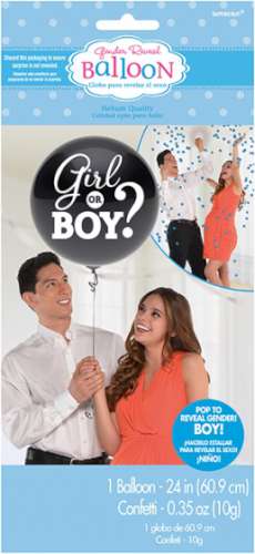 He or She Gender Reveal Balloon - Boy